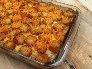 Cheesy Tater Tot Delight: A Cowboy Casserole Recipe