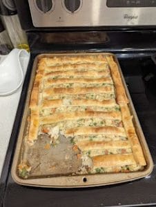 Easy Sheet Pan Chicken Pot Pie