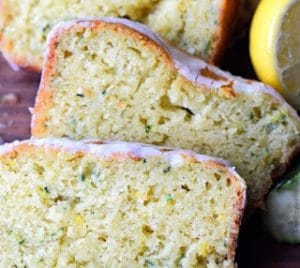 Moist Lemon Zucchini Loaf with Sweet Glaze