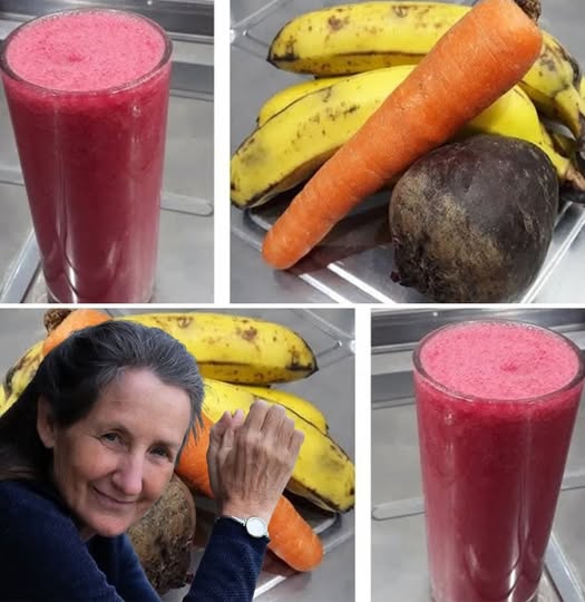 Energizing Morning Blend Carrot, Beetroot, and Banana Juice