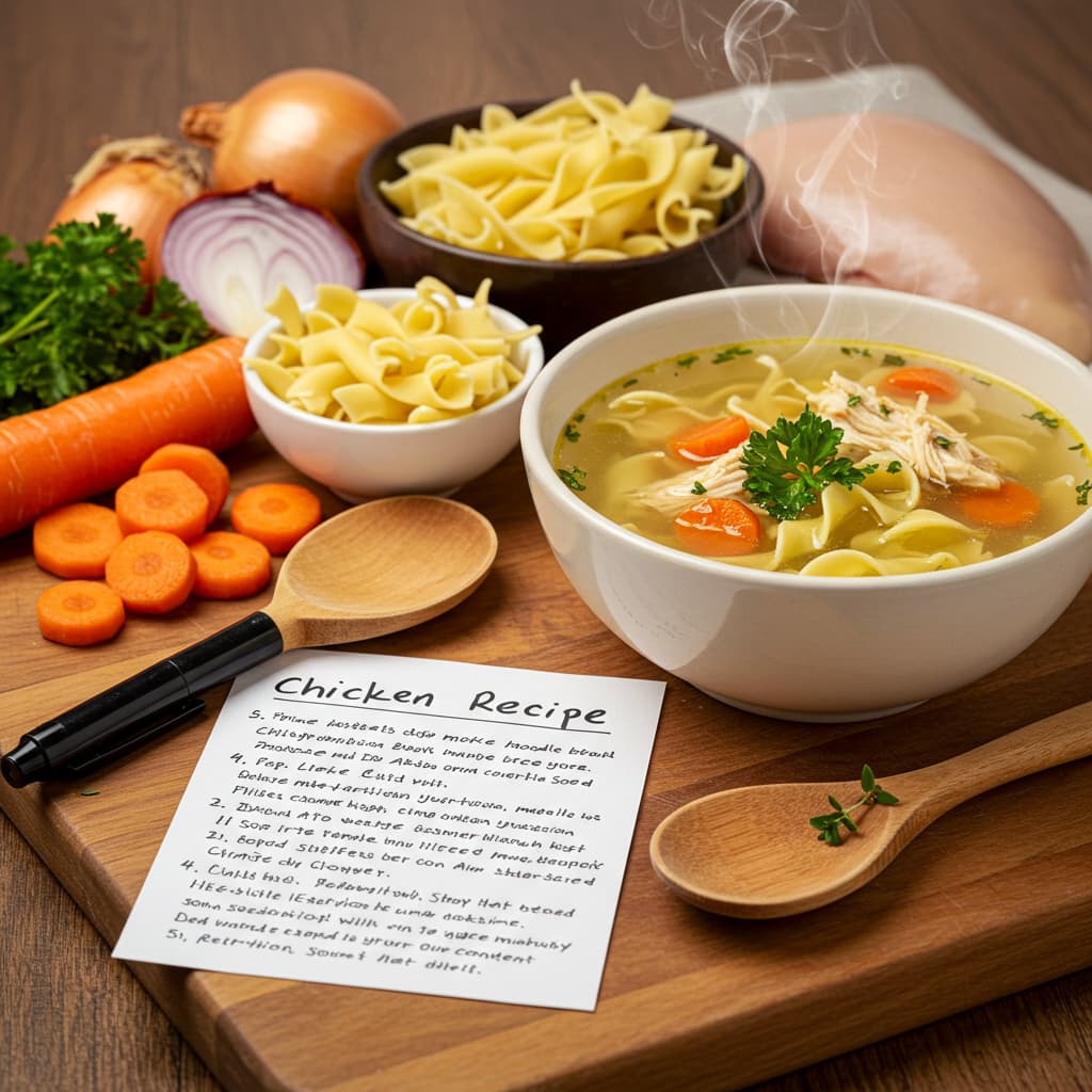 How to Make a Classic Chicken Noodle Soup Recipe Fast