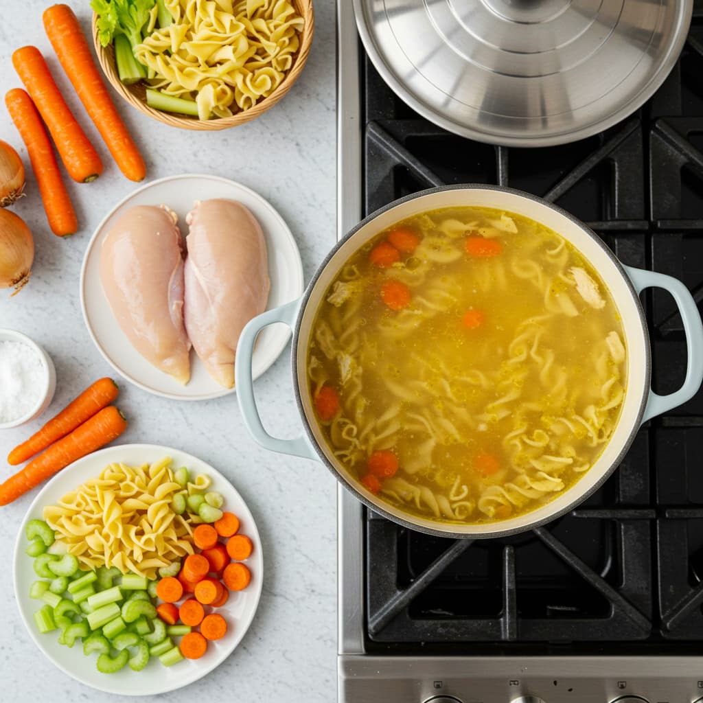 How to Make a Classic Chicken Noodle Soup Recipe Fast
