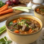 beef barley soup recipe