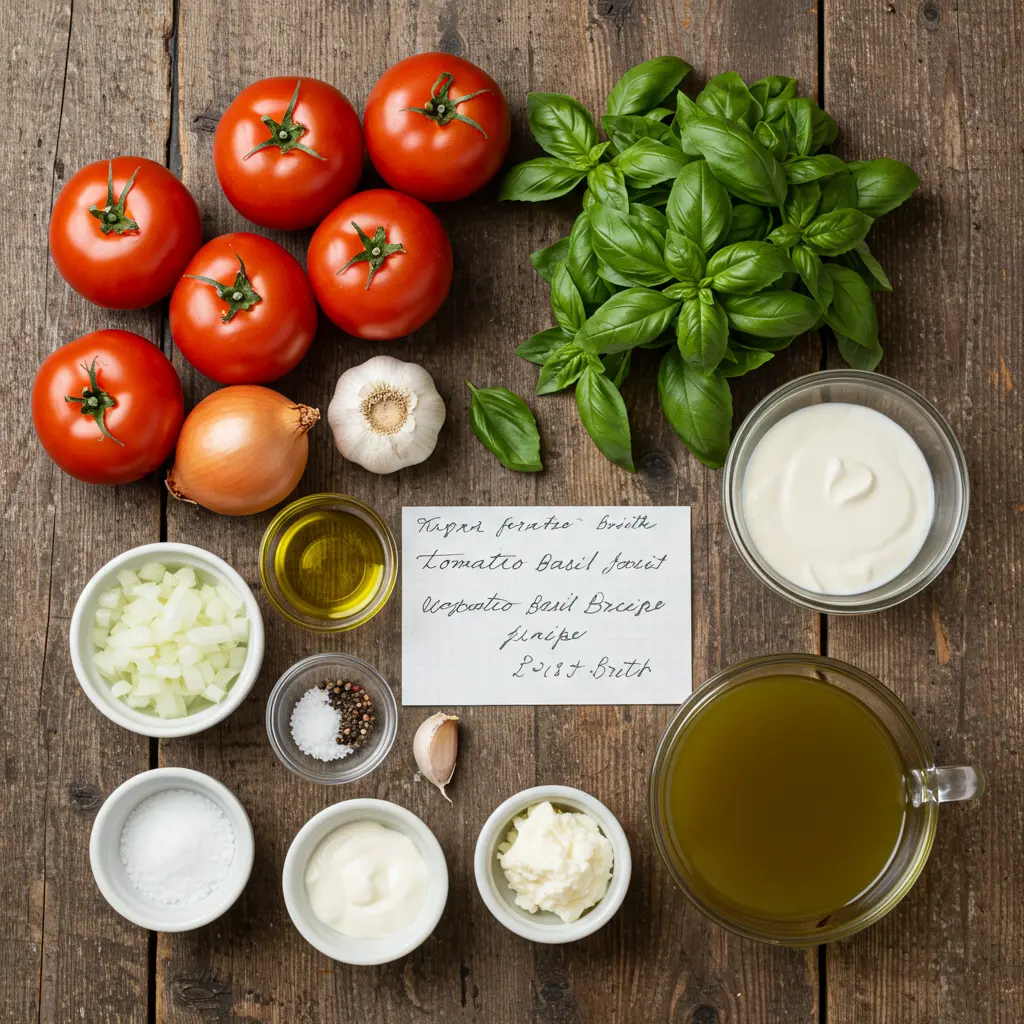 Tomato Basil Soup Recipe