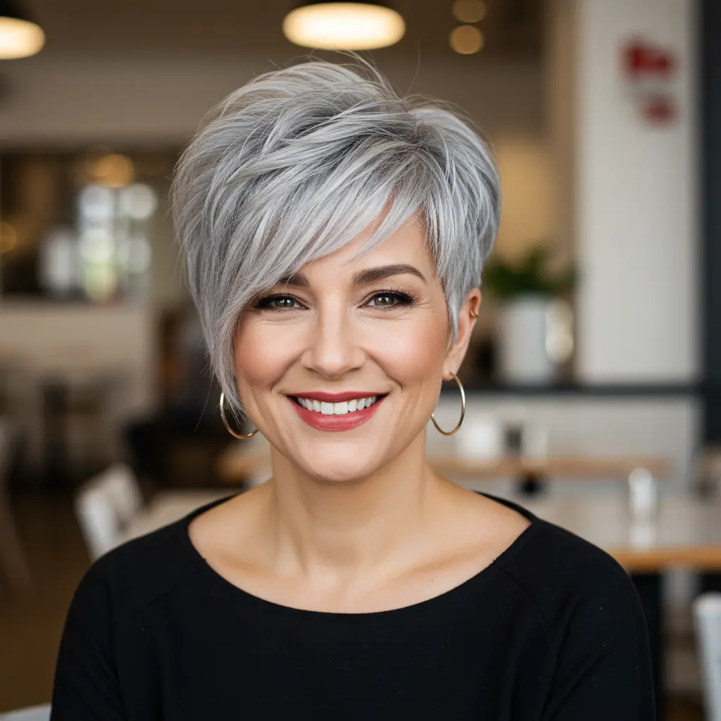 Asymmetrical Pixie with Edgy Finish