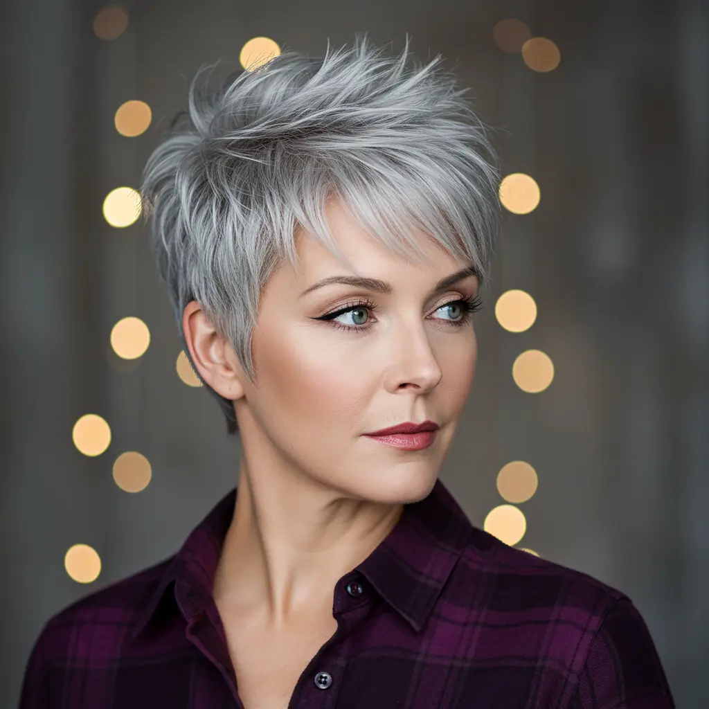 Sassy Pixie Haircut for Older Women