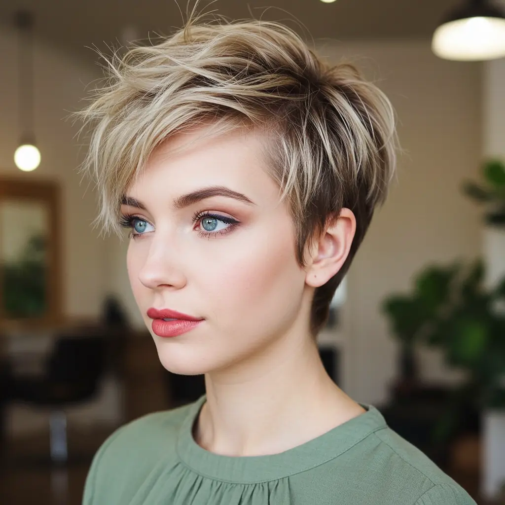 Choppy Textured Pixie Cut