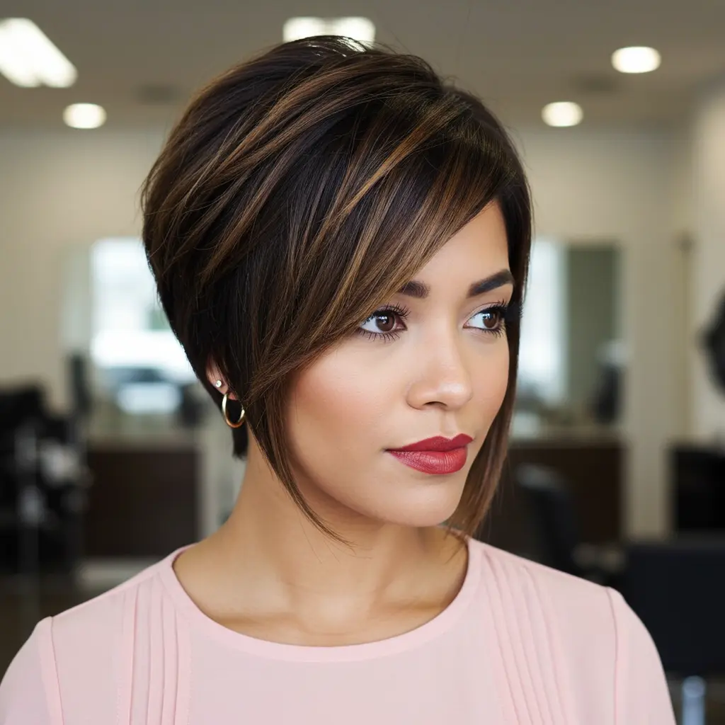 Chic Asymmetrical Pixie Bob