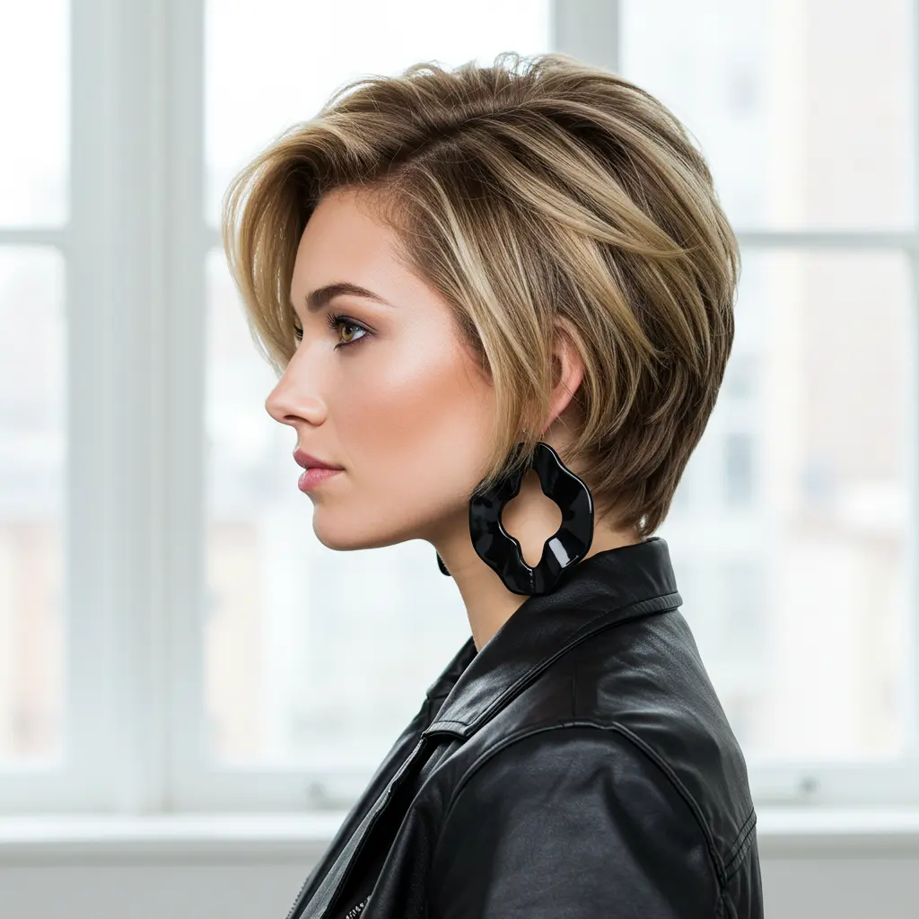 Long Pixie with Volume and Highlights