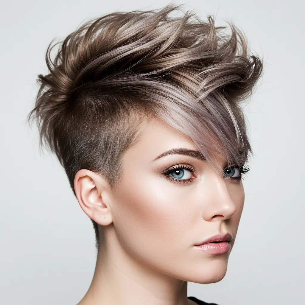 Dimensional Asymmetrical Pixie with an Undercut