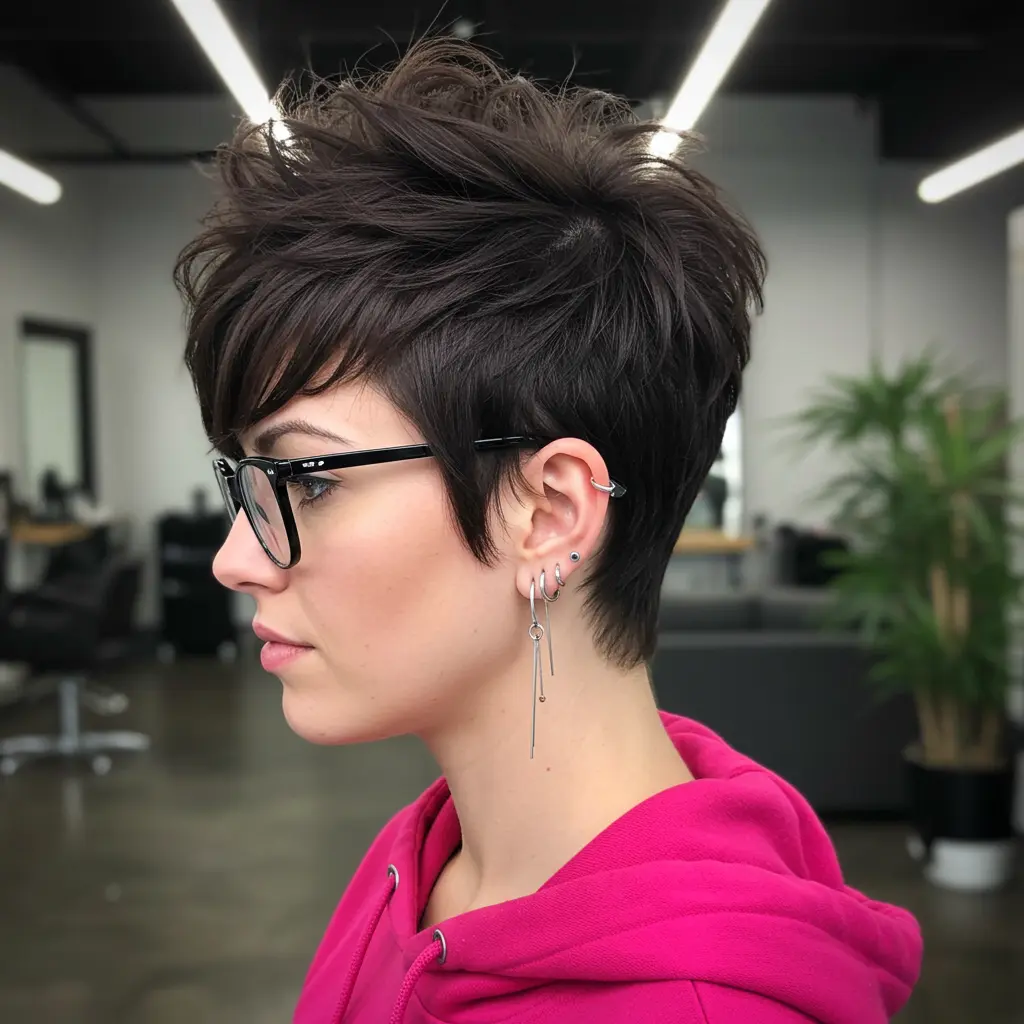 Long Layered Pixie Cut for Short Hair