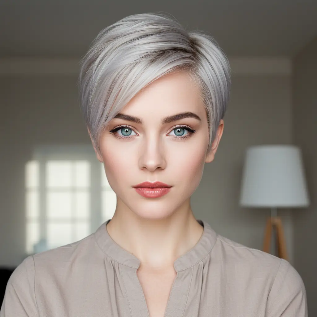 Modern Long Pixie for Thin Hair