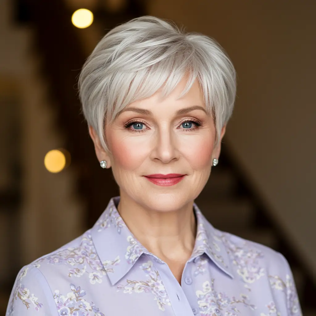 Soft Pixie Haircut for Straight Hair