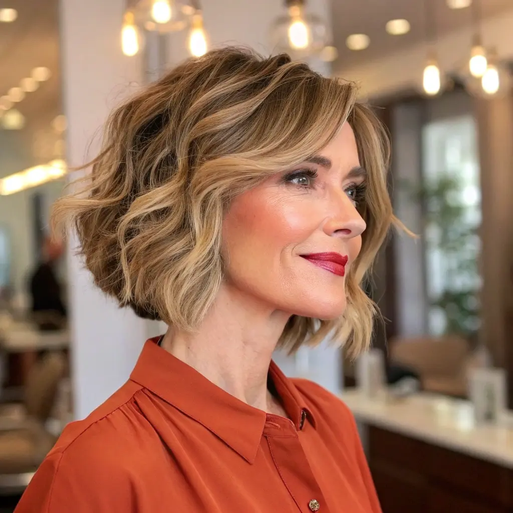 Long Inverted Bob With Layers And Volume