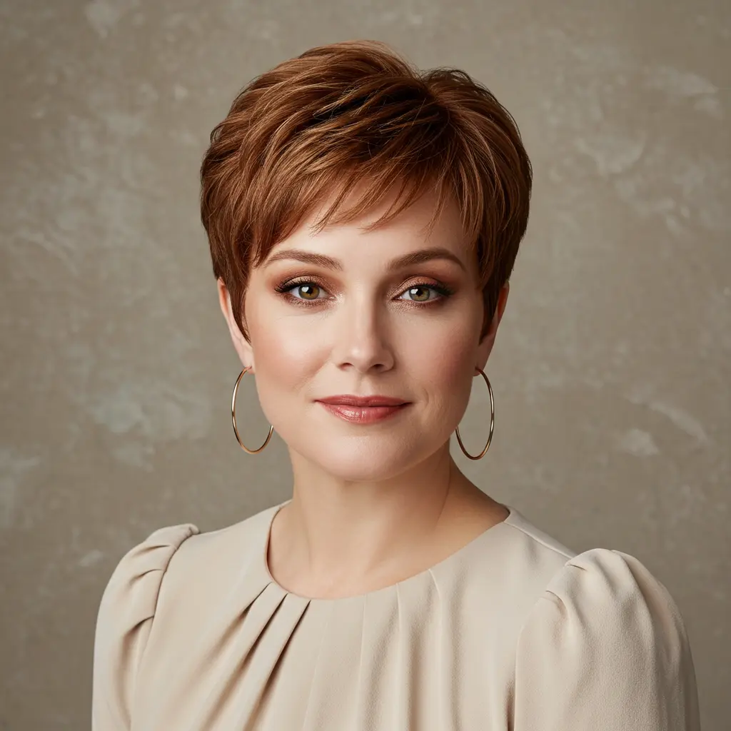 Pixie Cut Round Face Shape