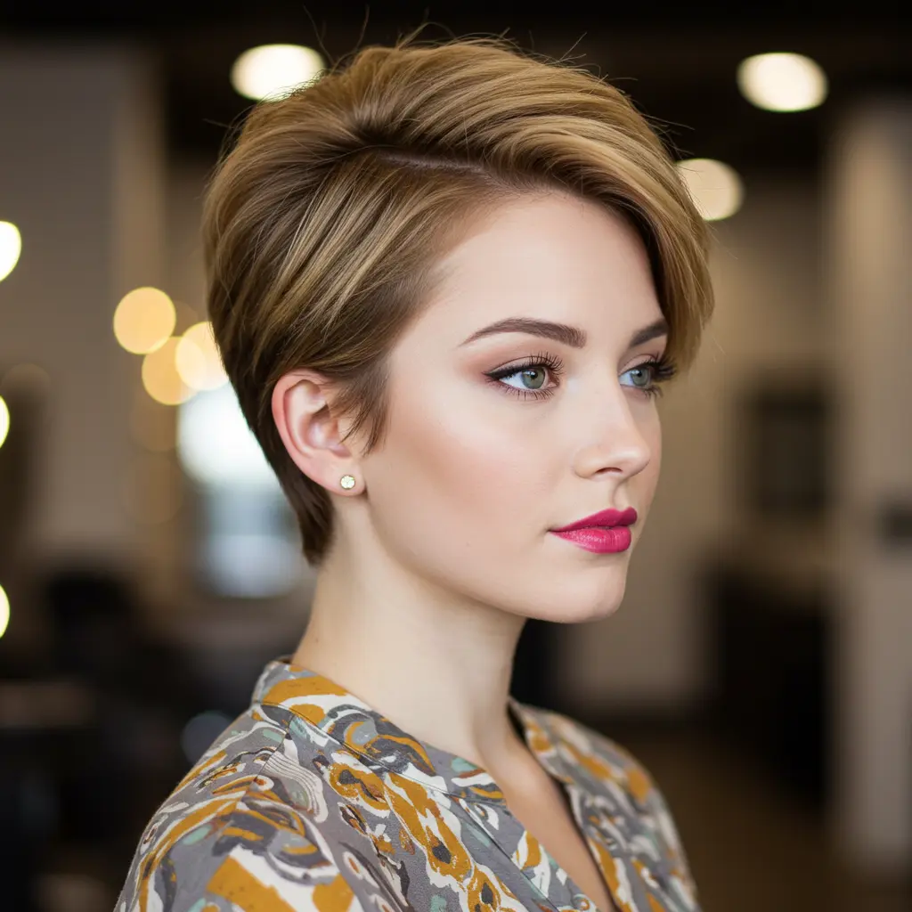 Long Pixie Cut for Straight Hair