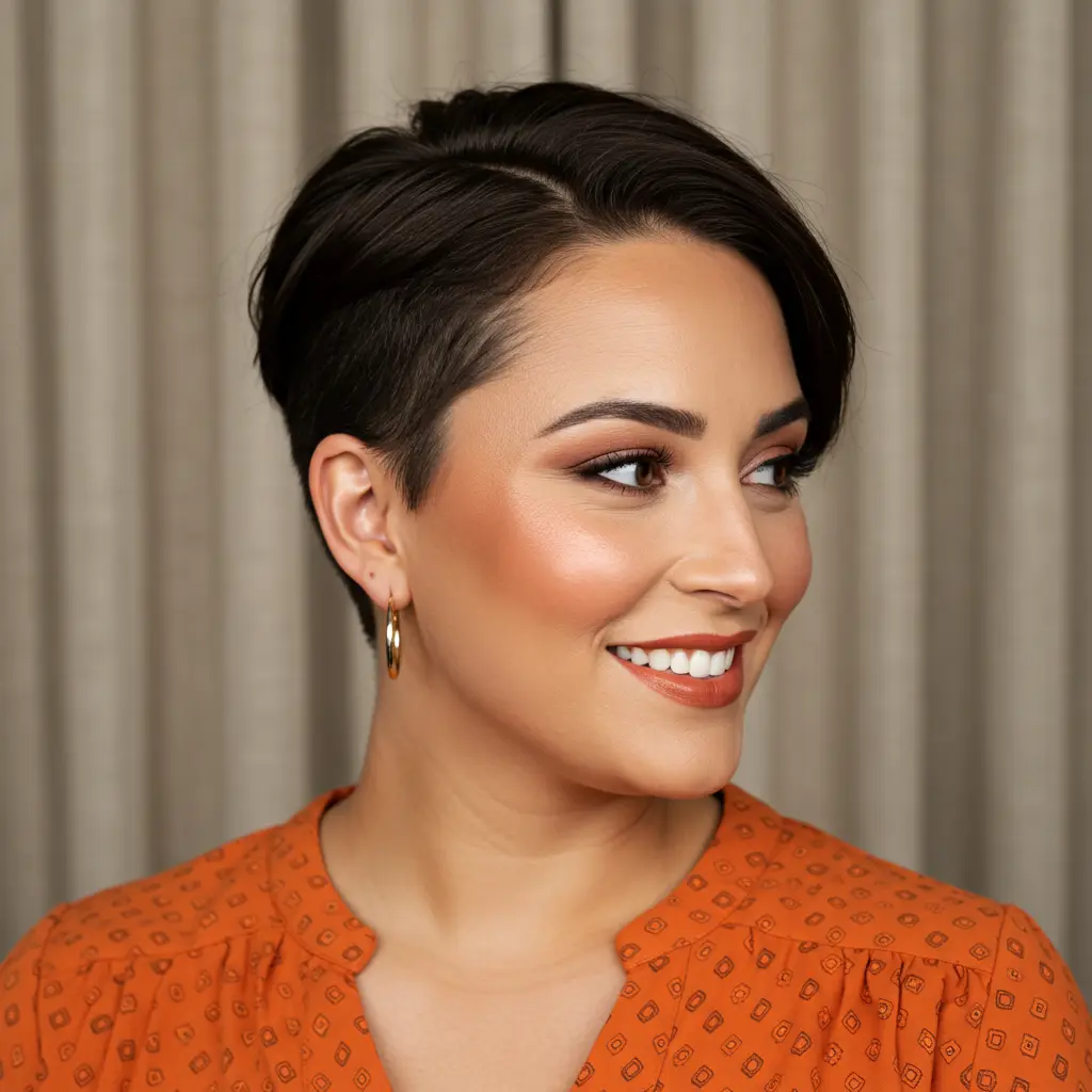 Pixie Cut with Shaved Sides