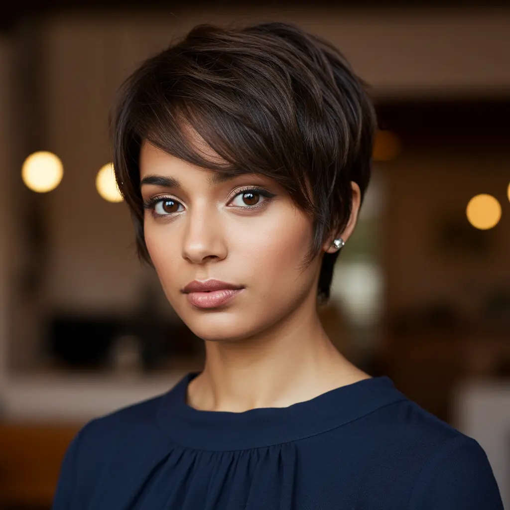 Layered Long Pixie for Fine Hair