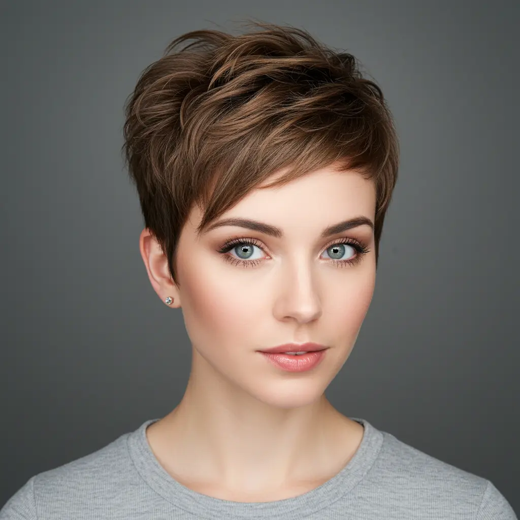 Tousled Razor Cut Pixie