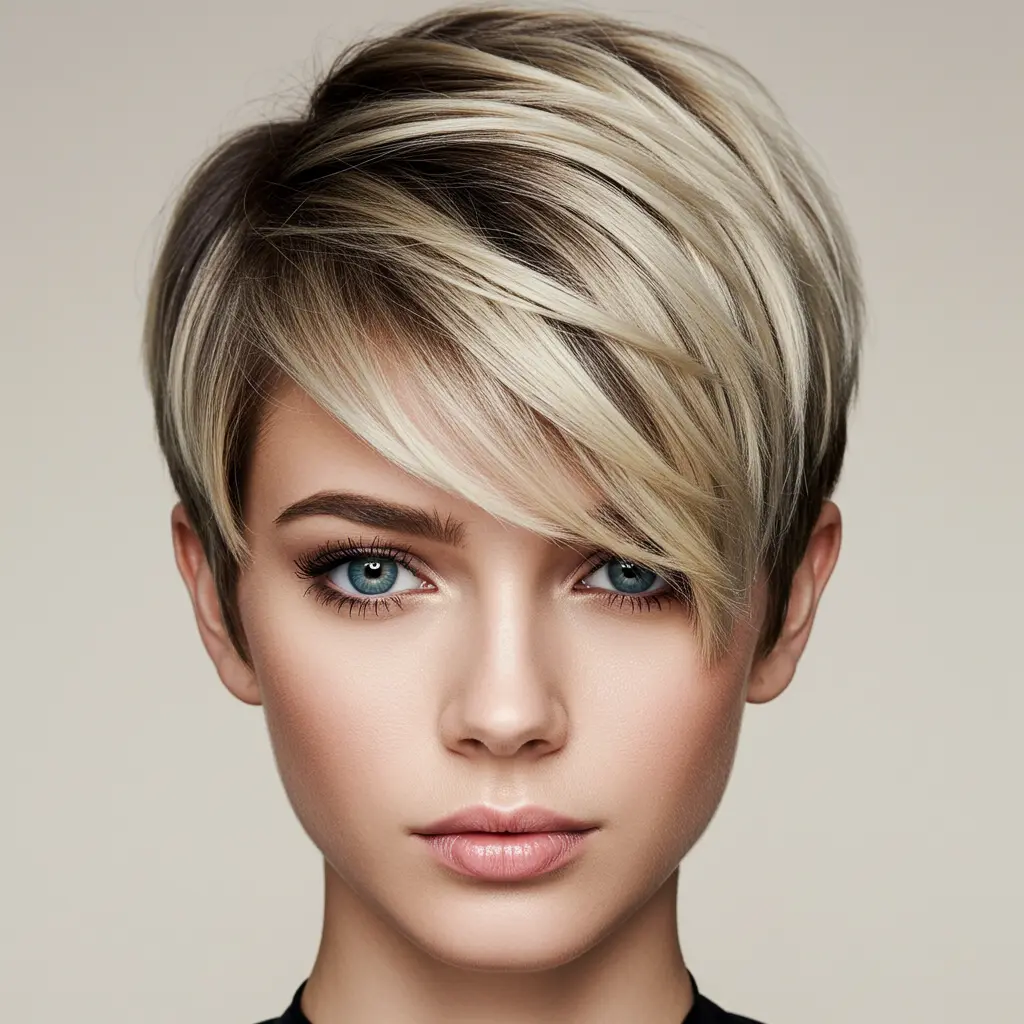 Blonde Lixie Cut with Dark Underneath