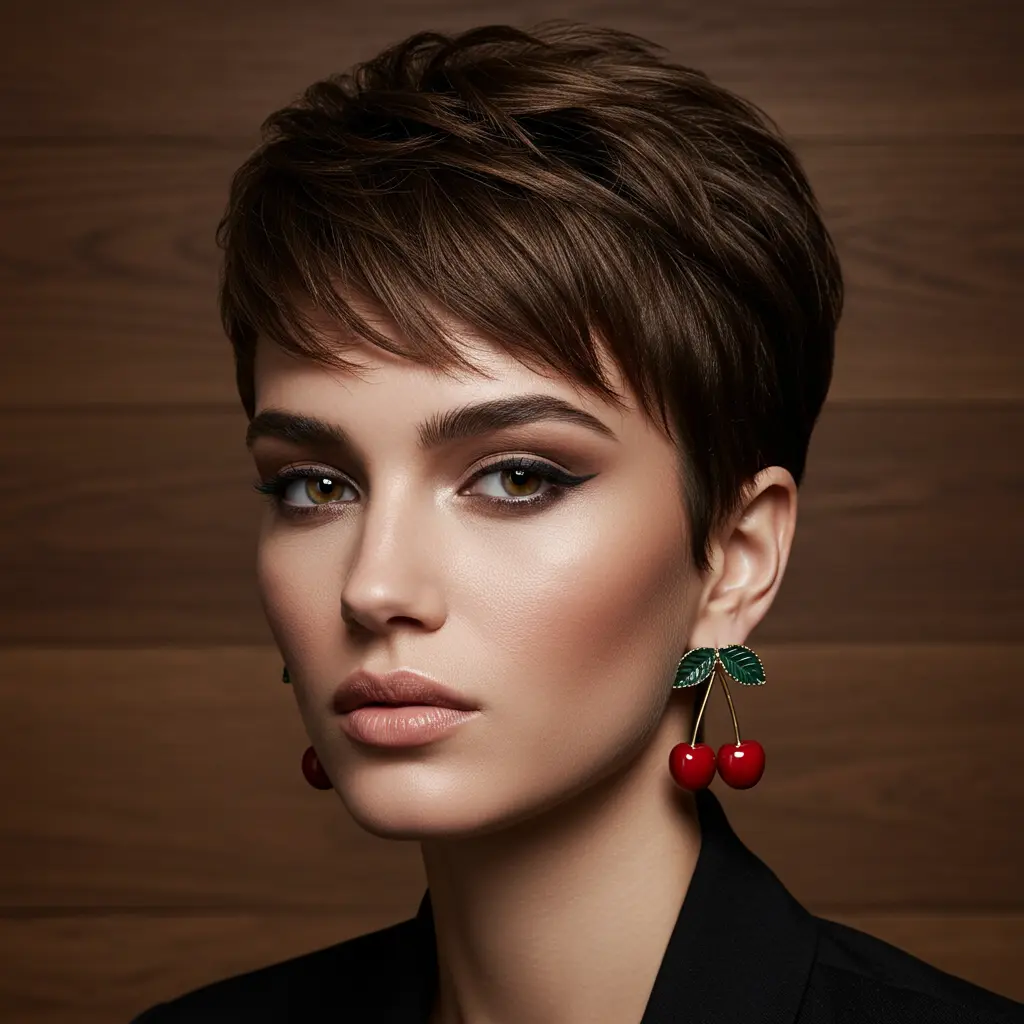 Edgy Pixie Mullet with Layers