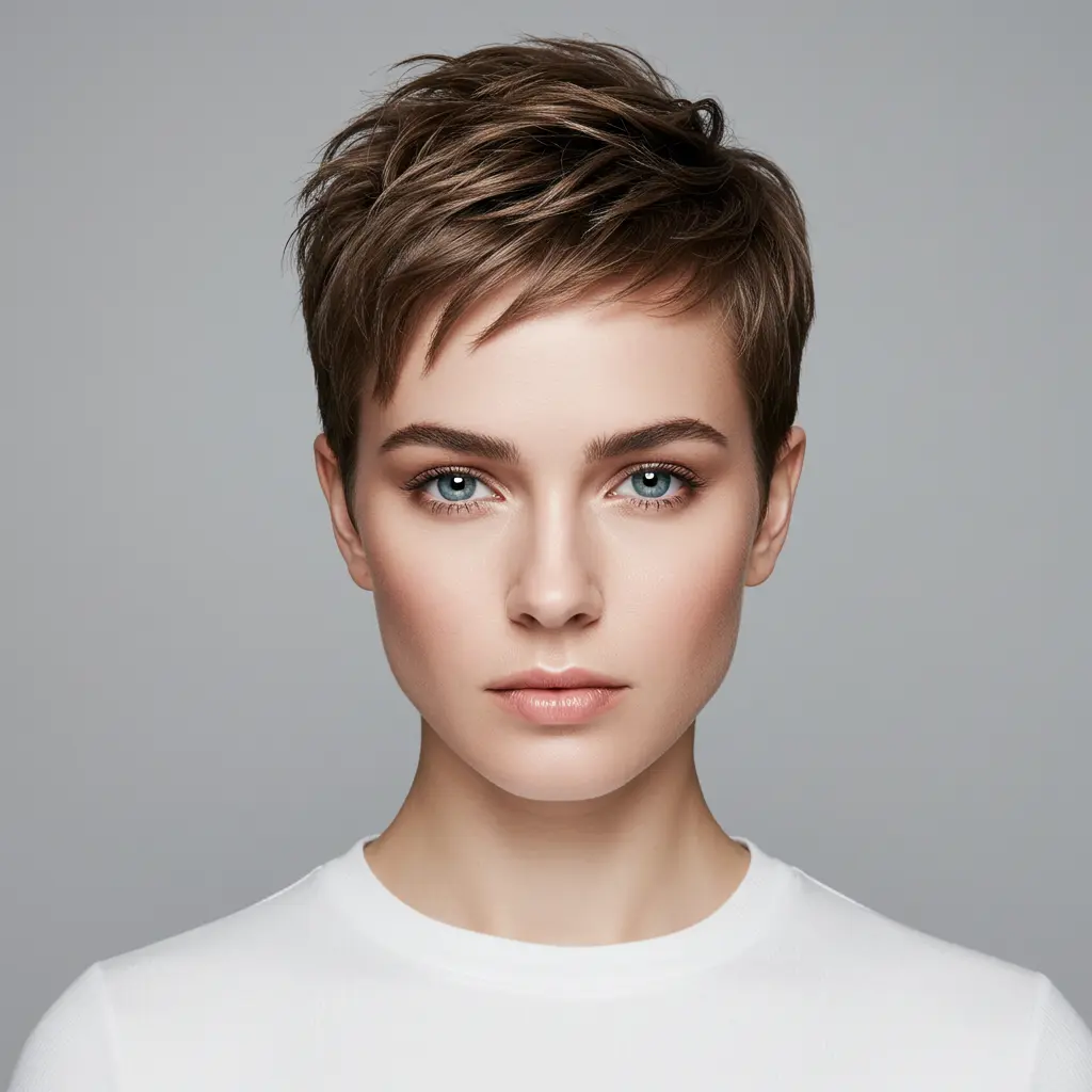 Short Razor Cut Pixie