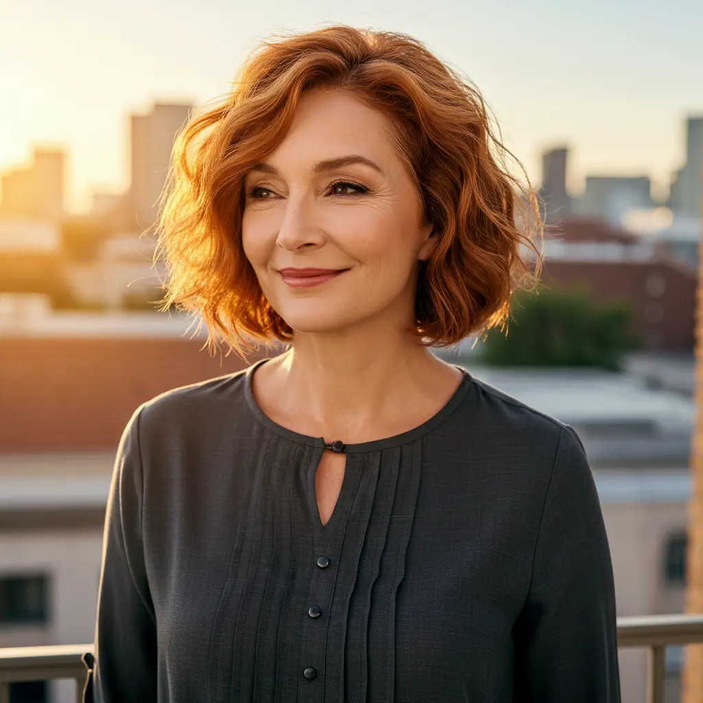 Wavy Inverted Bob With Natural Movement