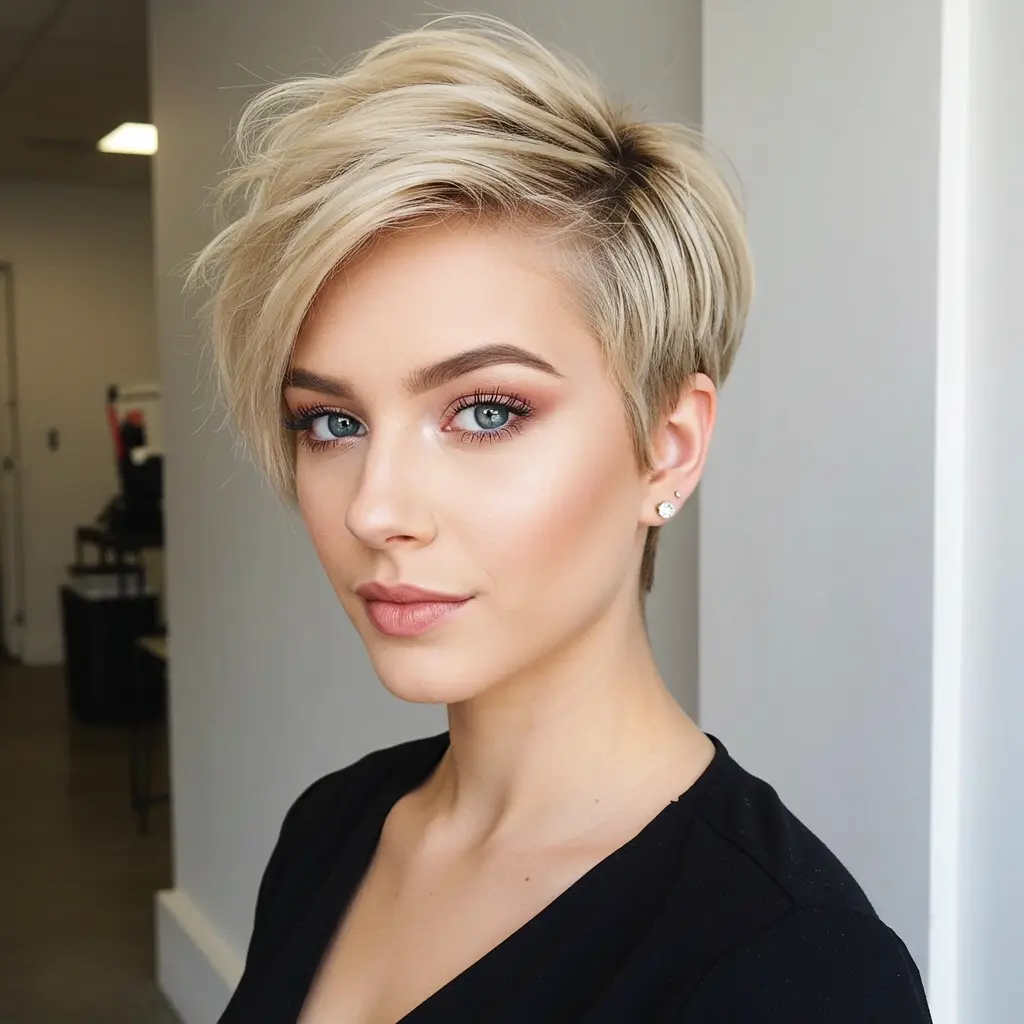 Amazing Blonde Pixie Makeover