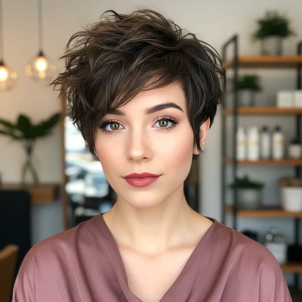 Shaggy Textured Pixie Cut