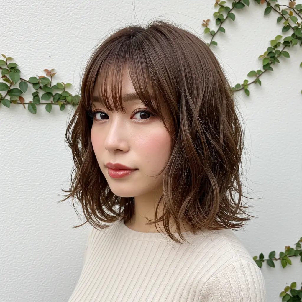 #9 Curtain Bangs for Medium Length Fine Hair