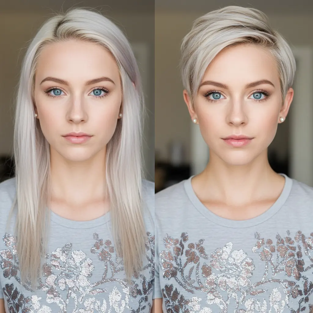 Thin Pixie with a Side Part