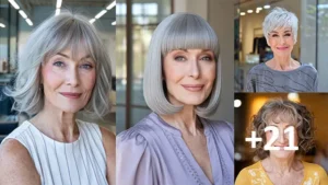 The Best 21 Curtain Bangs Ideas For Women Over 70 Right Now