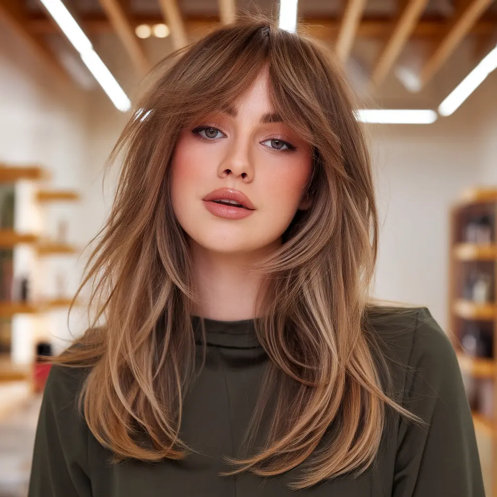#12 Butterfly Bangs With Tapered Ends
