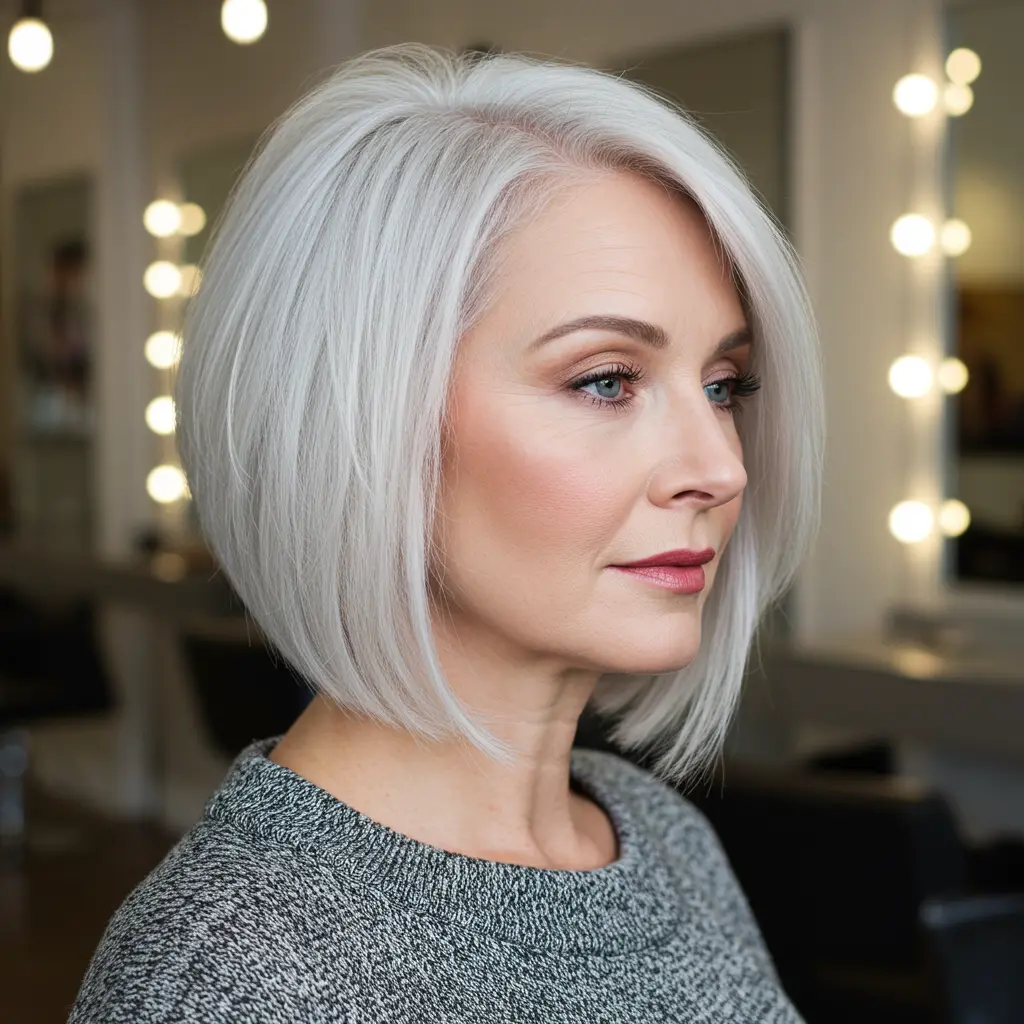 #16 Graduated Side Part Bob for Structure
