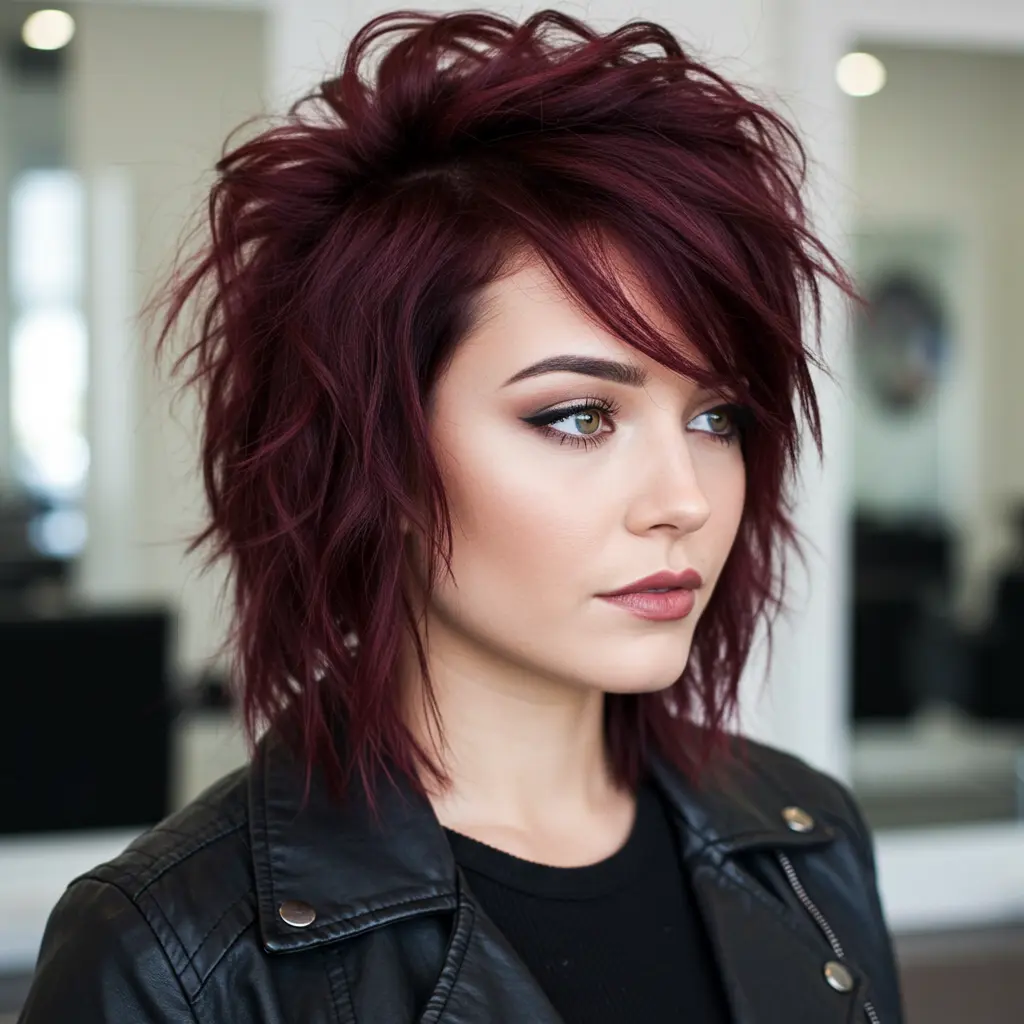 #22 Modern Mullet With Choppy Layers