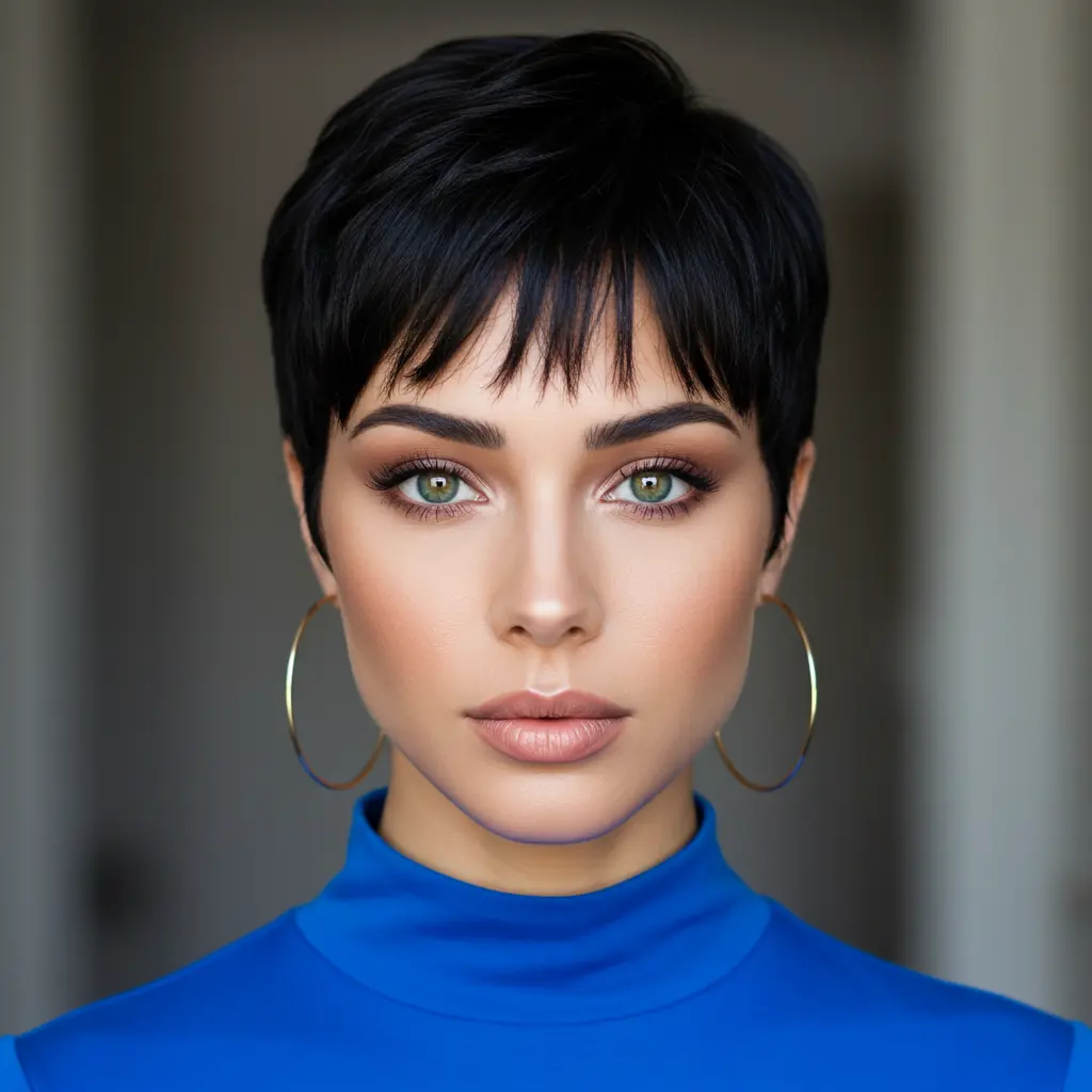 #10 Pixie Cut With Dense Full Bangs