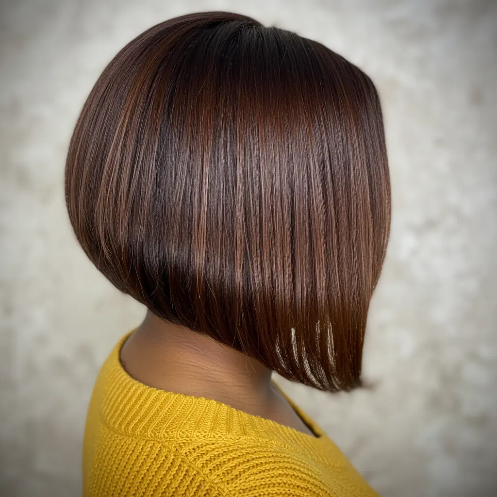 #10 Precision Bob with Chestnut Brown Ombre