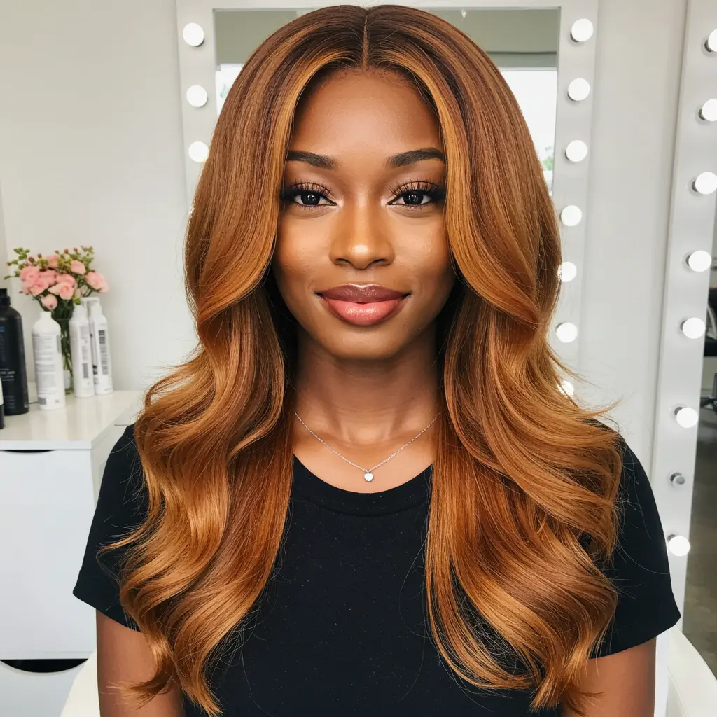 #11 Golden Blonde Body Waves with Face Frame