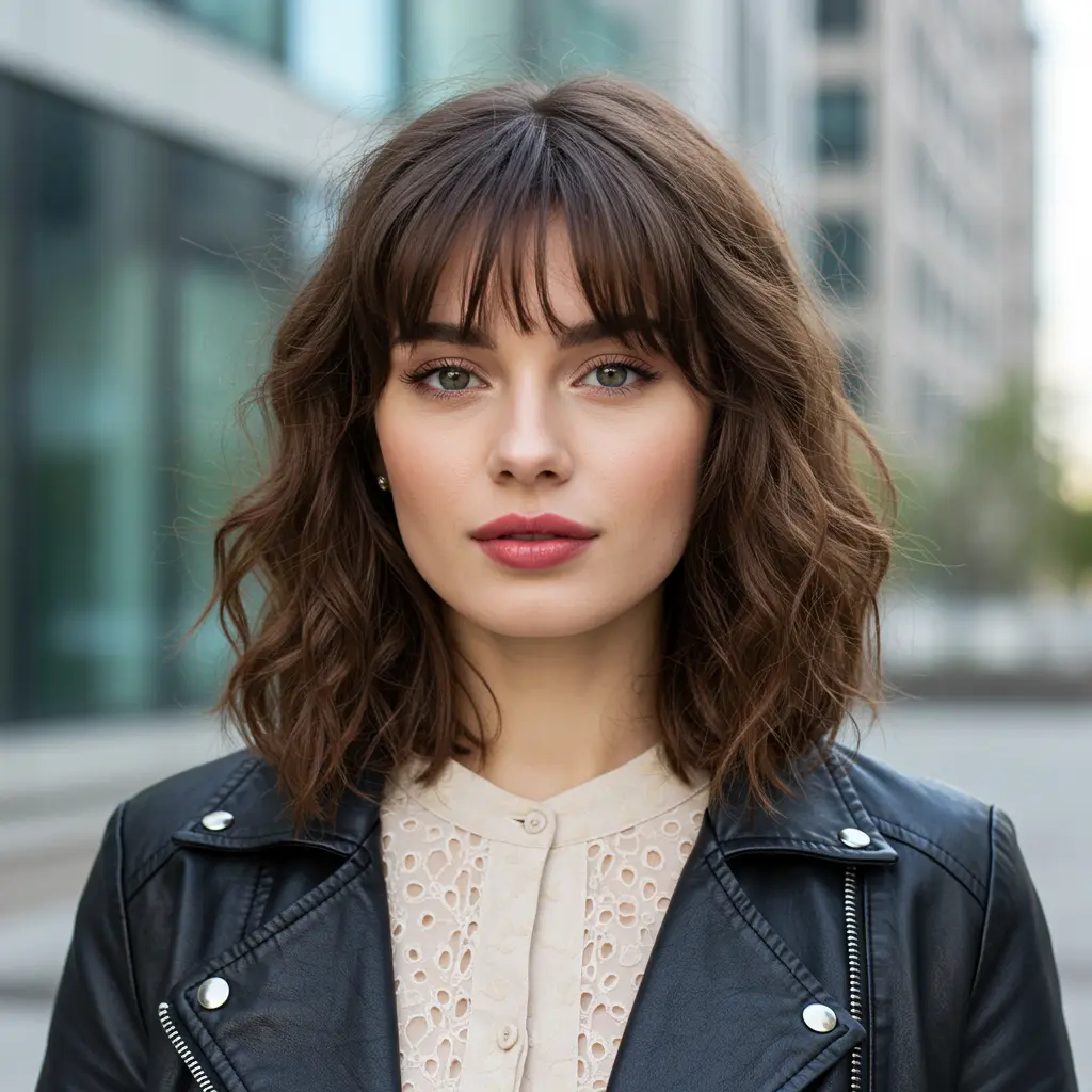 #14 Face Framing Layers With Bangs And Volume