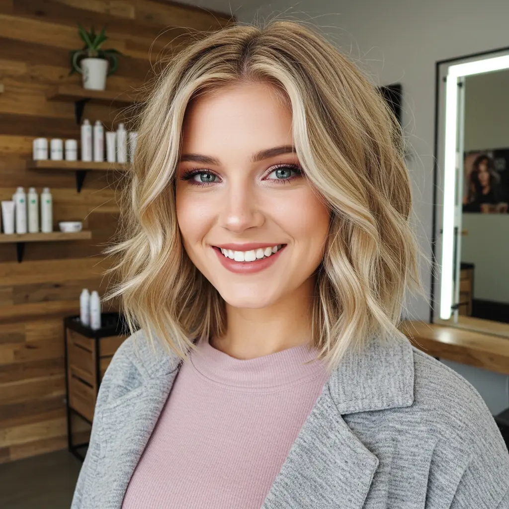 #15 Face Framing Layers On Long Bob