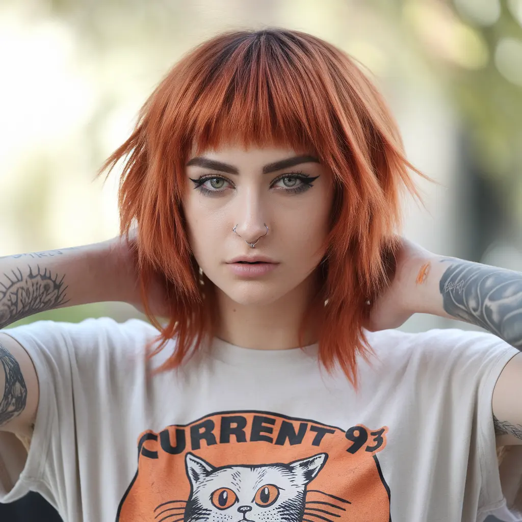 #15 Copper Wolf with Choppy Fringe