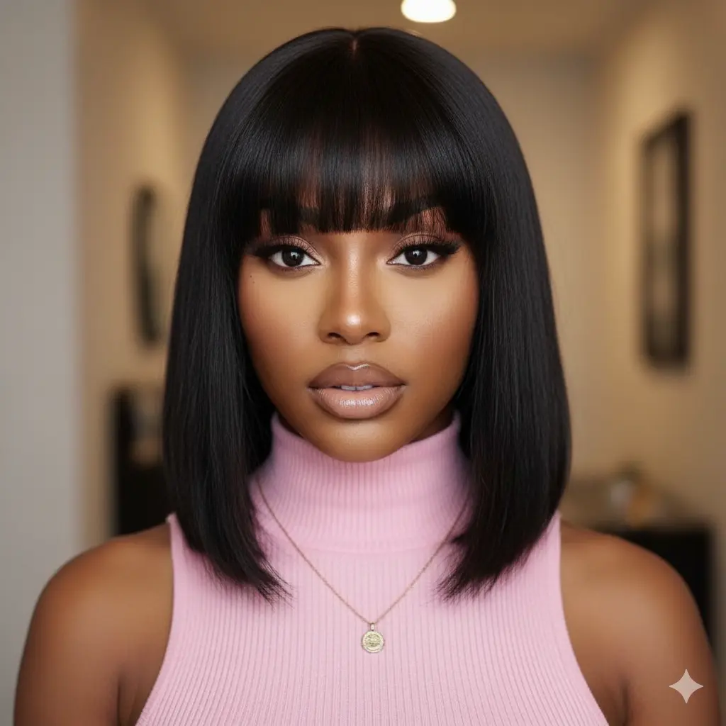 #15 Frontal Wig with Bangs