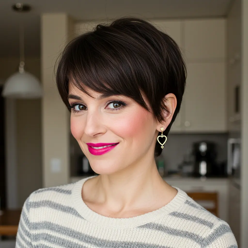 #2 Ear-Length Layered Pixie Bob