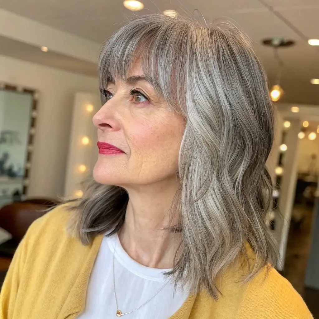 #21 Shoulder Grazing Layers with Bangs