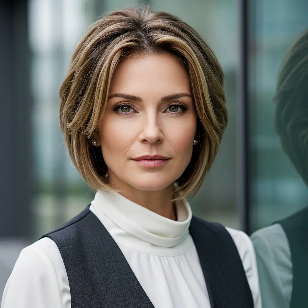 #21 Razor Cut Layered Bob For Extra Lift