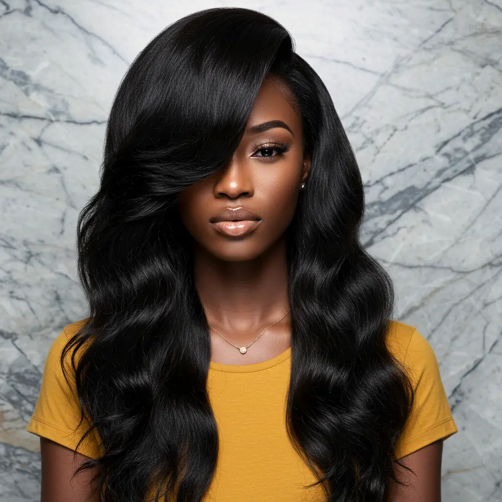 #21 Deep Side Part with Hollywood Waves