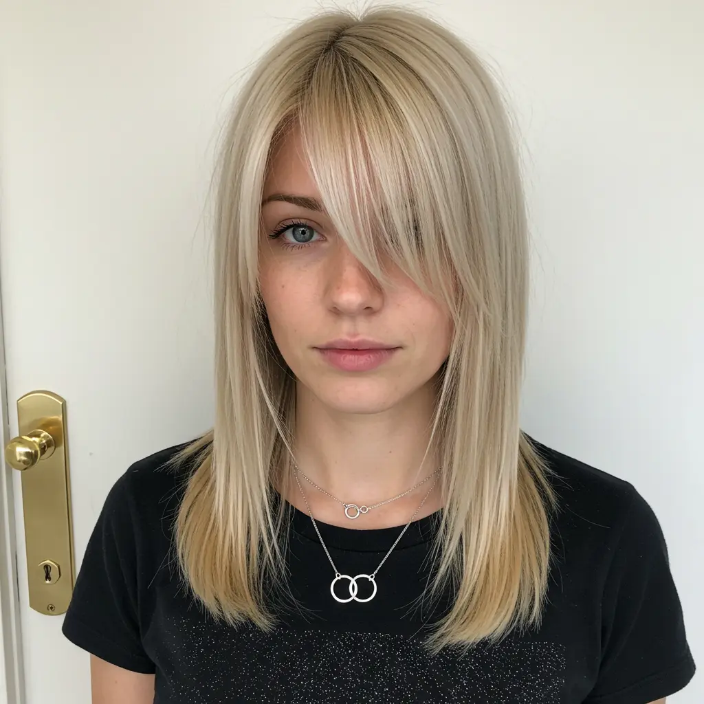 #21 Heavy Bangs and Subtle Layers