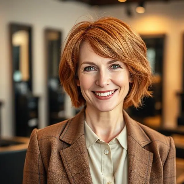 #23 Choppy Bob With Subtle Layering