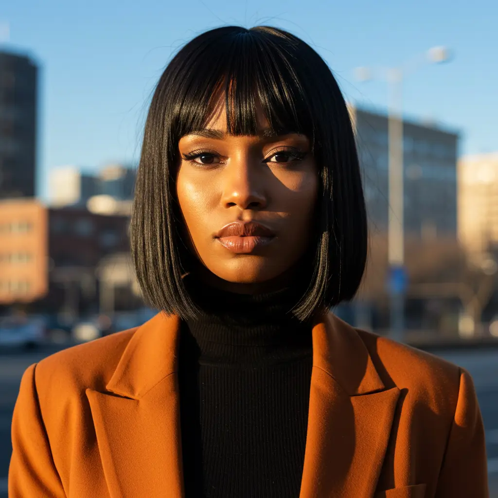 #3 Modern Bangs With Bold Full Finish