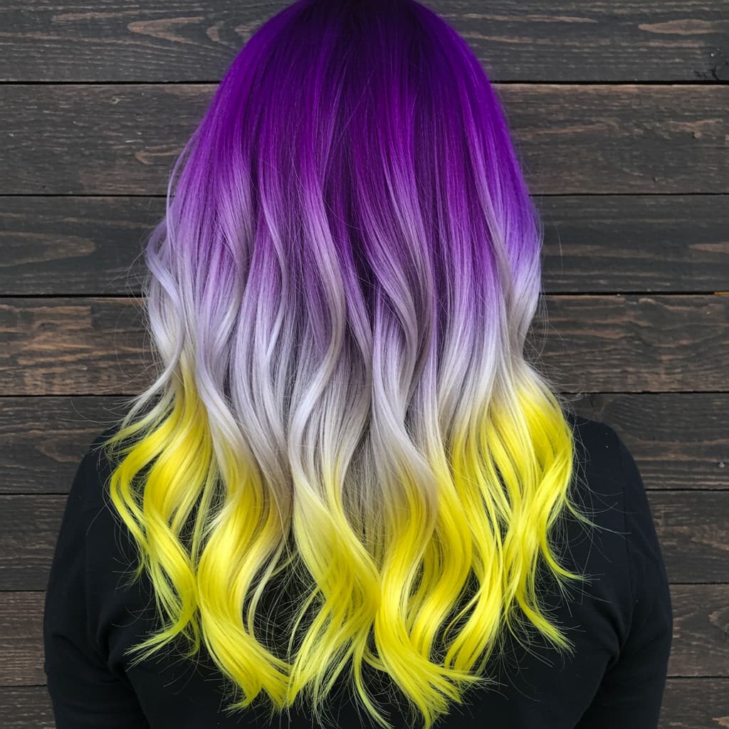 #6 Purple to White to Yellow